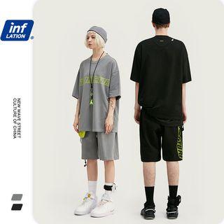 Unisex Loose-fit Printed T-shirt / Printed Shorts