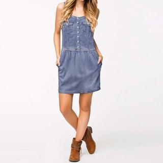 Sleeveless Washed Denim Dress