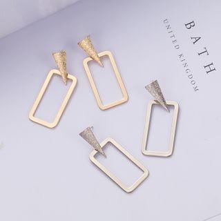 Alloy Rectangle Dangle Earring