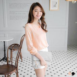Check Bottoned Top
