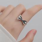 Bow Sterling Silver Open Ring 1 Pc - Silver - One Size