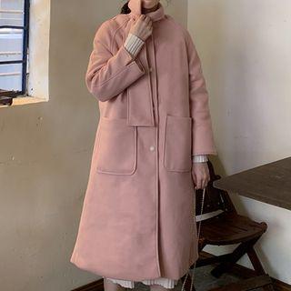 Bow Neck Single Breasted Coat