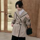 Double-breasted Sailor Collar Trench Coat