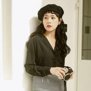 Contrast Stitched Blouse