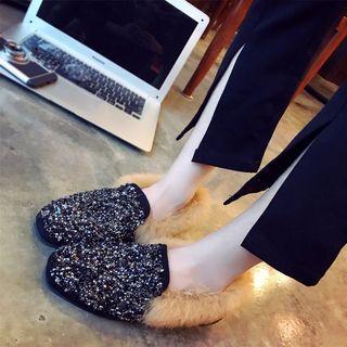 Fluffy Trim Loafers