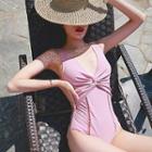 Cut-out V-neck Swimsuit
