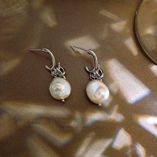 Faux Pearl Earring 1 Pair - 925 Silver Needle - Earring - Silver - One Size