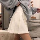 Pleated Skort Black - S