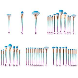 Set Of 1 / 7 /10: Makeup Brush With Iridescent Hook Handle