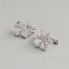 Snowflake Clip-on Earring 1 Pc - Clip On Earrings - Silver - One Size