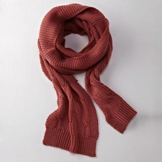 Cowl-neck Cable-knit Scarf