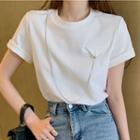 Short-sleeve Chain T-shirt White - One Size