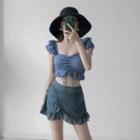 Ruffle Swim Top / Skirt / Dress / Set
