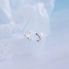 Dolphin Stud Earring 1 Pair - Silver - One Size