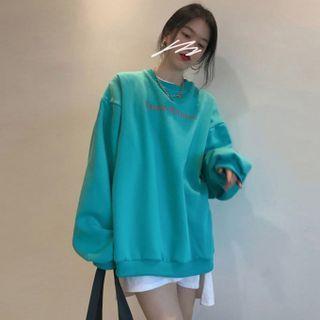 Plain Sweatshirt Teal - One Size