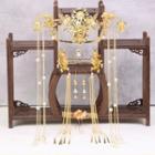 Chinese Traditional Wedding Headpiece Gold - One Size