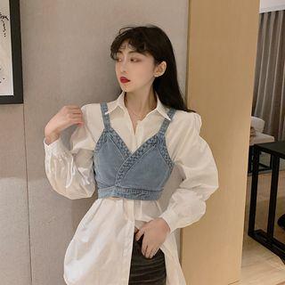 Denim Cropped Top / Shirt