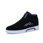 High-top Stitched Fleece-lining Sneakers
