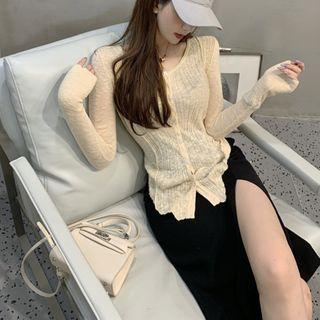 Cardigan / Midi Pencil Skirt