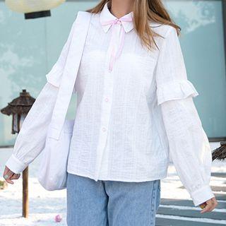 Bow Ruffled Shirt