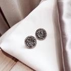 925 Sterling Silver Rhinestone Ear Stud As Shown In Figure - One Size