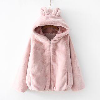 Rabbit Ear Fleece Zip Jacket