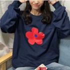 Flower Printed Pullover