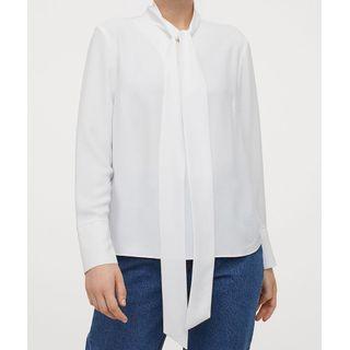 Bow Detail Long Sleeve Blouse