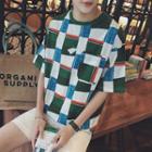 Plaid Short-sleeve T-shirt