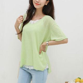 Oversized Summer Knit Top
