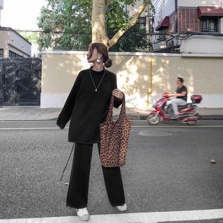 Set: Mock-neck Sweater + Pants