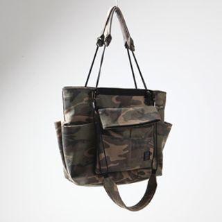 Multi-pocket Carryall Tote - Camouflage Camouflage - One Size