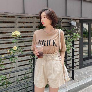 Brick Relaxed-fit Cotton T-shirt