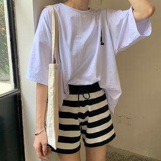 Printed Short-sleeve T-shirt / Shorts / Set