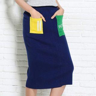 Pocketed Midi Skirt