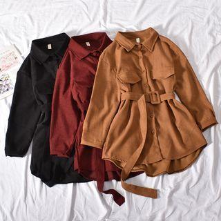 Belted Cargo Shirt Jacket