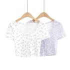 Floral Cropped T-shirt