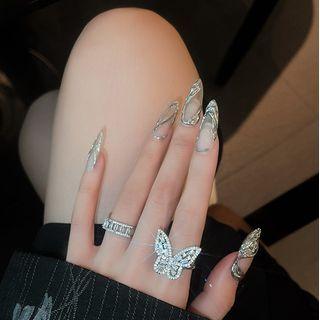 Butterfly / Alloy Open Ring / Set