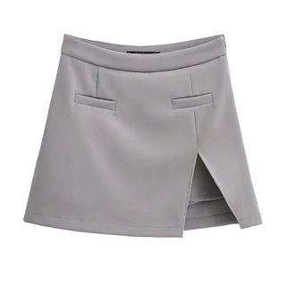 Slit Mini Pencil Dress Skirt