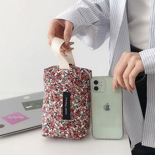 Floral Corduroy Pouch