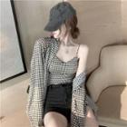 Houndstooth Shirt / Camisole Top
