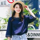 Stitched 3/4 Sleeve T-shirt