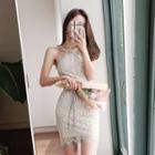 Spaghetti Strap Lace Minidress