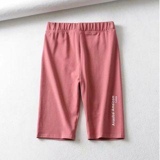 High-waist Lettering Sport Shorts