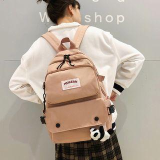 Lightweight Backpack With Panda Charm