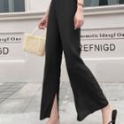 High-waist Loose Fit Split Pants