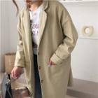Single Breasted Trench Jacket Almond - One Size