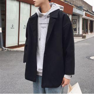 Plain Oversize Woolen Jacket