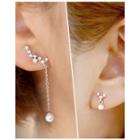 Asymmetric Faux-pearl Dangle Earrings