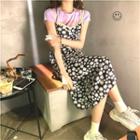 Short Sleeve Printed Tee / Floral Printed Sleeveless Dress